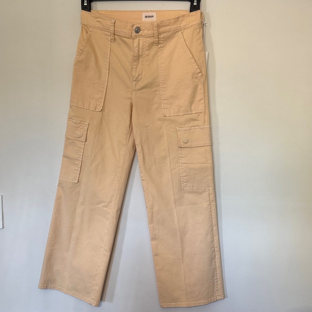 Hudson Jeans Beige Cargo Capris - Rosalie